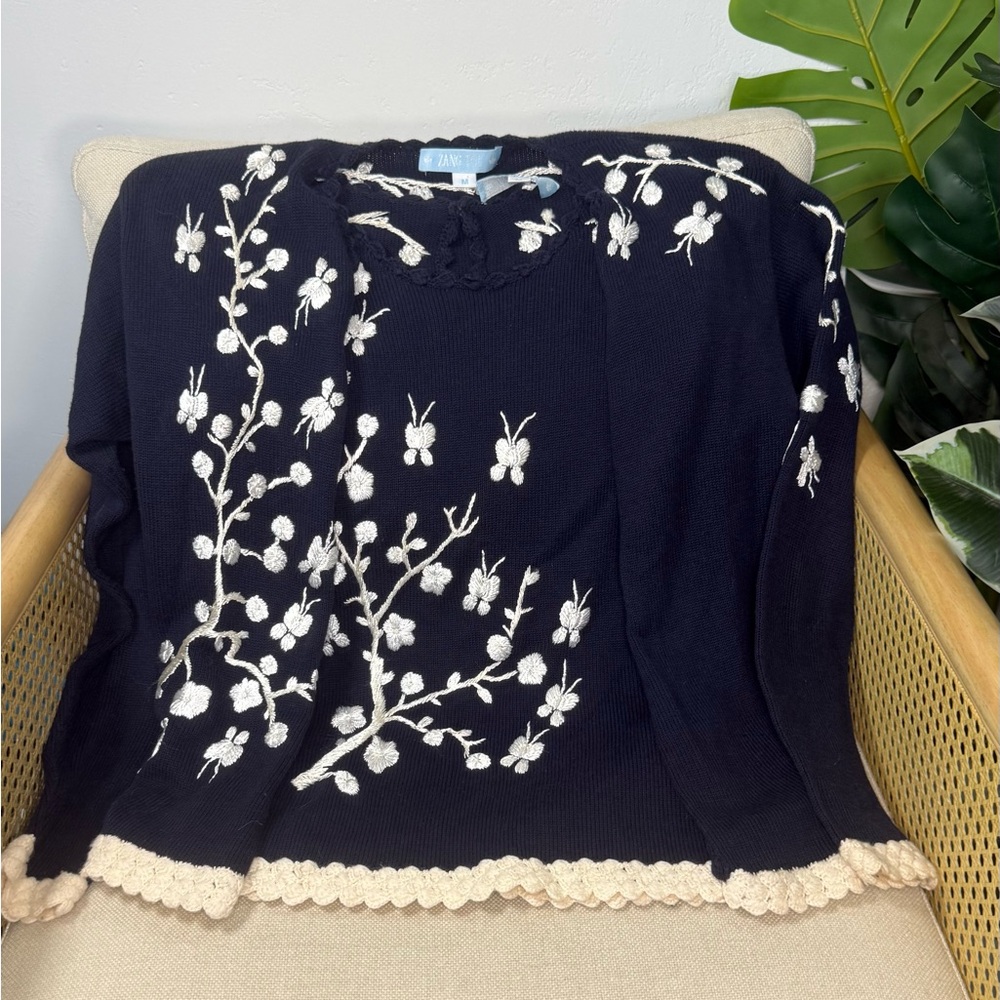 Zang Toi Cardigan Sweater Set